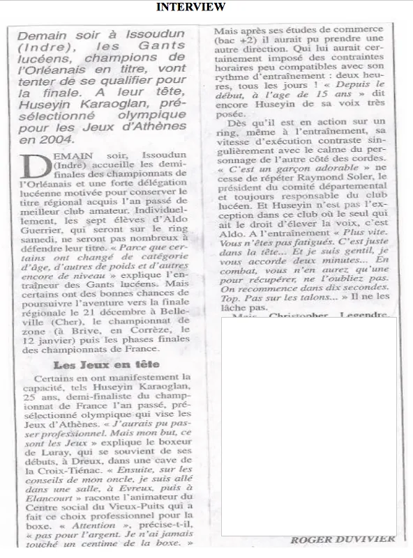 Coupure de presse&nbsp;: Les Jeux en tête  — interview